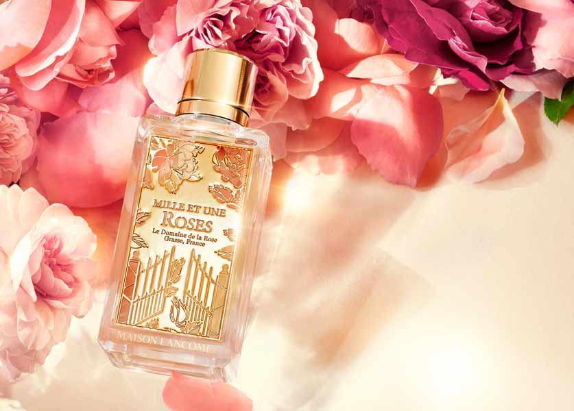 دار Lancôme تقدّم أوّل عطر طبيعي لها Mille et une Roses