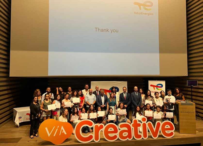 TotalEnergies Marketing Lebanon Awards School Students Winning the VIA Creative Contest