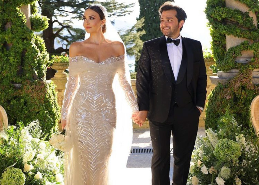 رومي شيباني.. ملكة جمال  في يوم زفافها بـ Nicolas Jebran