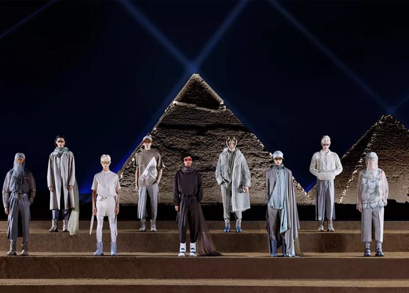 Dior Unveils Men's Collection at the Foot of the Egyptian Pyramids