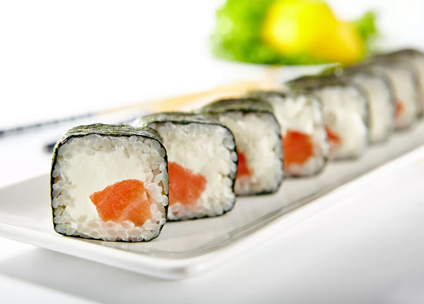 Salmon and Cream Cheese Maki Salmon and Cream Cheese Maki