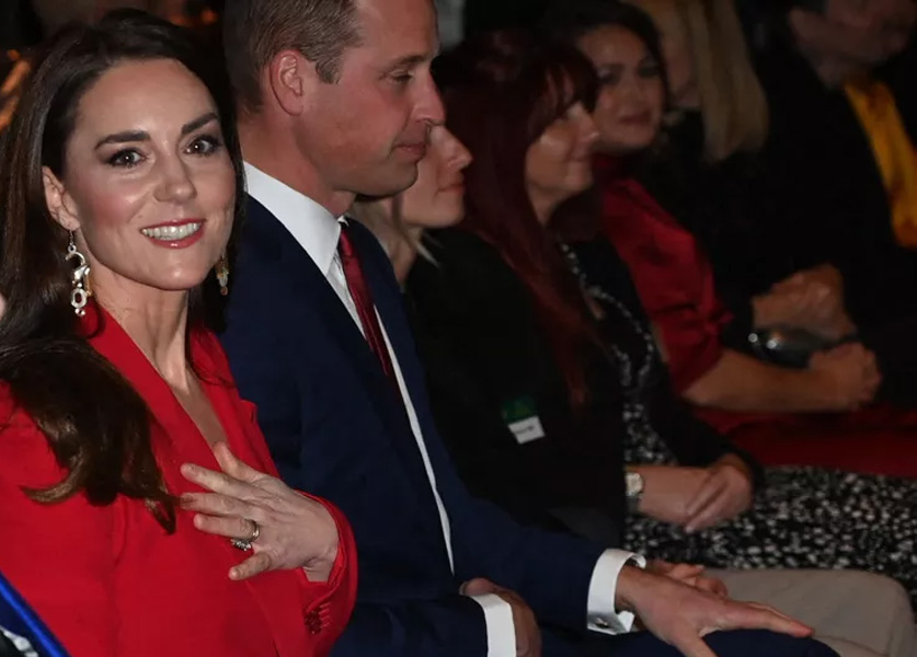 Kate Middleton's Vivacious Appearance in Sophisticated Red Suit