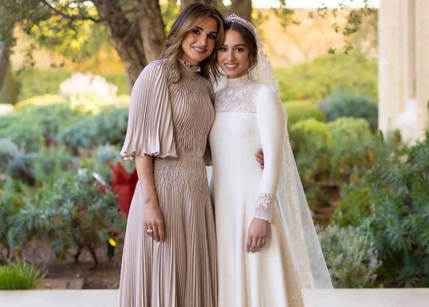 Iman of Jordan, Absolute Princess in her Dior Wedding Dress