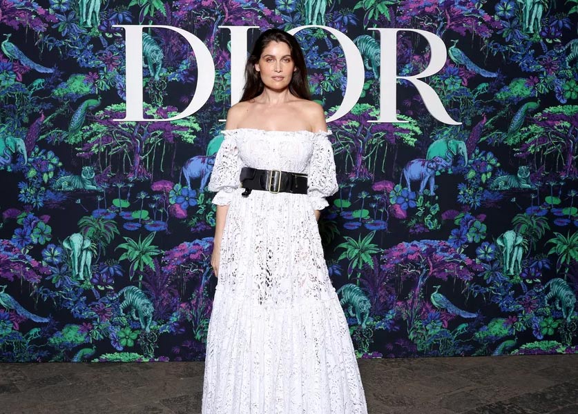 Lætitia Casta Charms the Front Row of Dior Show in Mumbai