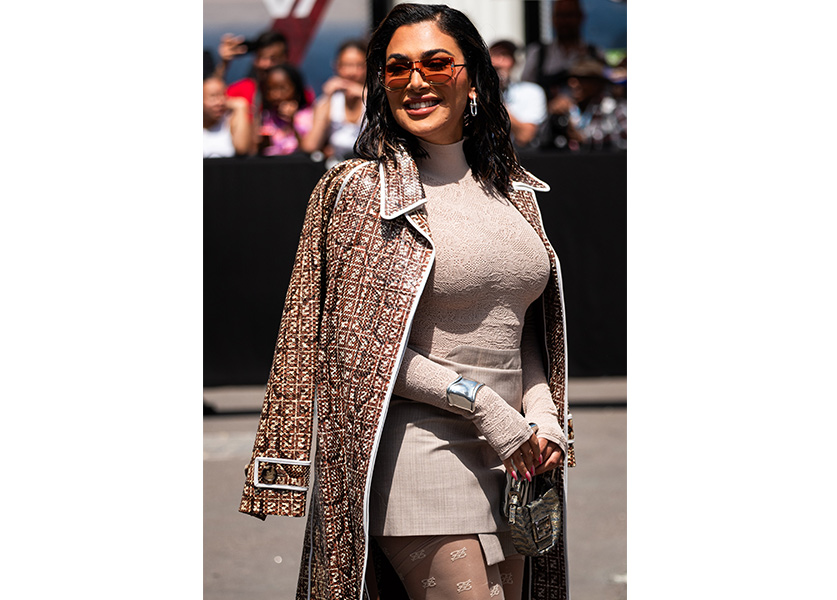 Huda Kattan Turns Heads at Fendi Haute Couture Show