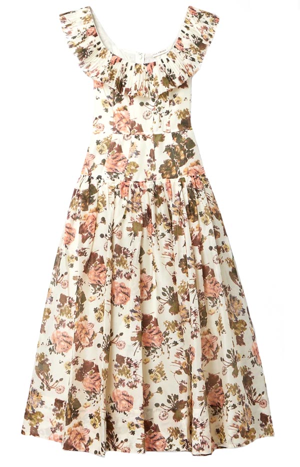 Floral print cotton and silk blend mini dress – Ulla Johnson