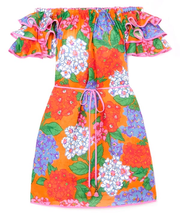 Ruffled Floral Mini Dress - Zimmermann