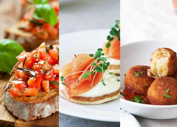 3 quick and easy starters to celebrate the new year