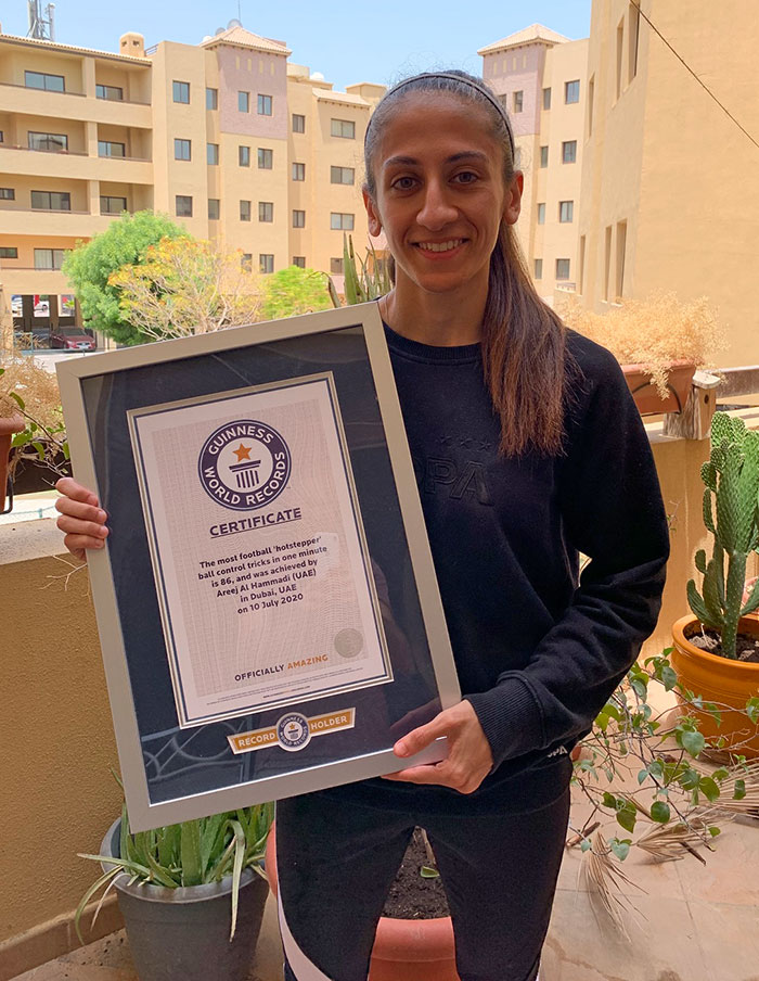 Emirati Female Player Smashes Guinness World Record