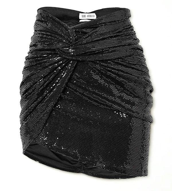 Asymmetric-draped-sequined-jersey-mini-skirt-–-The-Attico