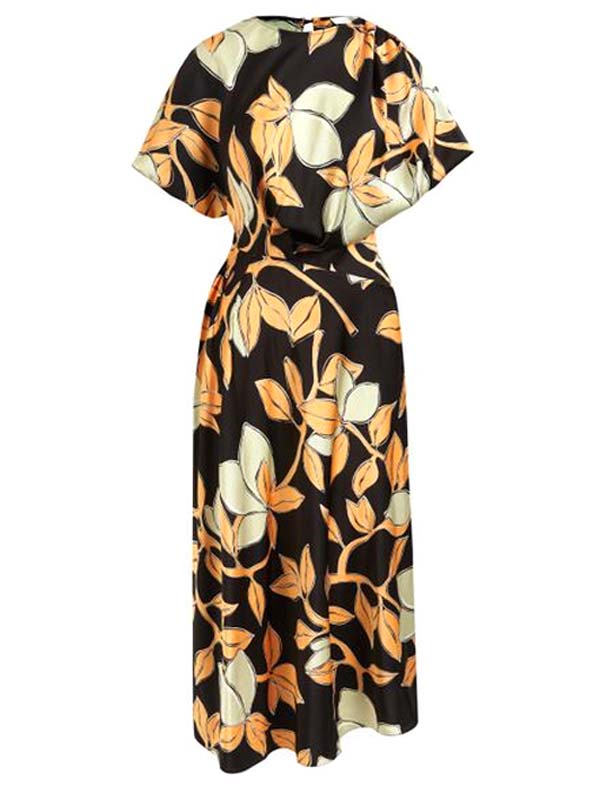 Aubrie Dress in Sustainable Floral Viscose from Stine Goya