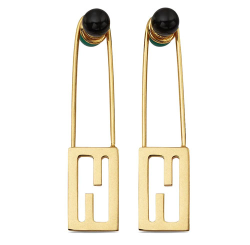 Baguette drop earrings, Fendi