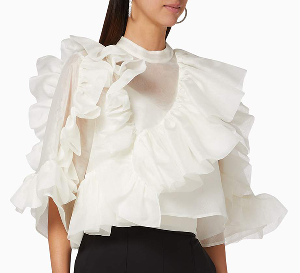 Bazza-AlZouman-ruffled-shoulders-shirt