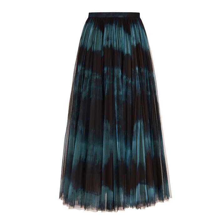 Black and Blue Tie-Dior Tulle skirt - Dior