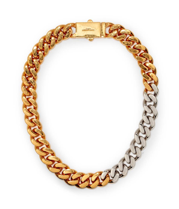 Chain-Necklace-in-Brass-–-Saint-Laurent