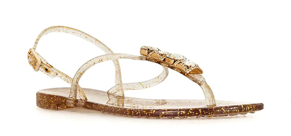 Crystal embellished jelly sandals - Casadei