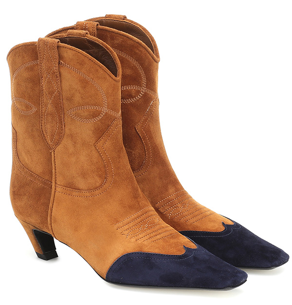 Dallas-suede-ankle-boots,-Khaite