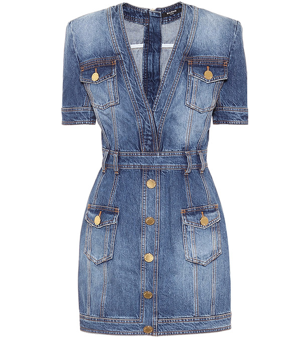 Denim-minidress