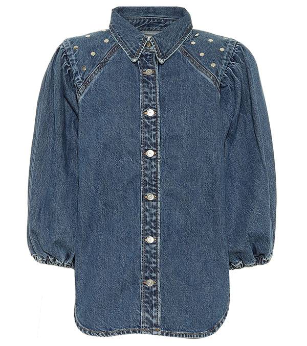 Denim-shirt-Ganni.