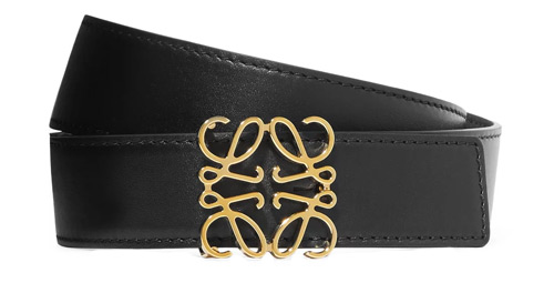 Embellished Leather Belt-Loewe