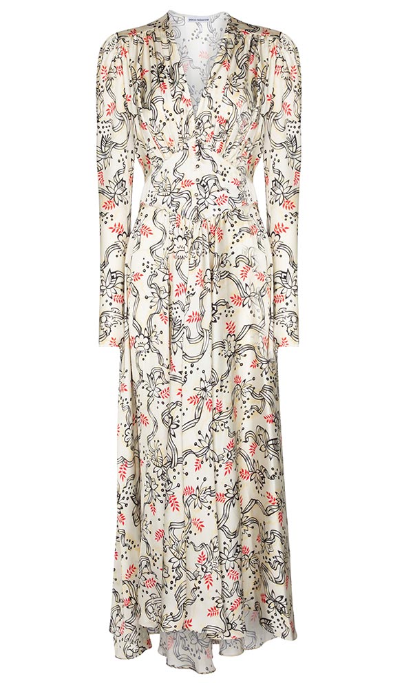 Floral crêpe maxi dress, Paco Rabanne