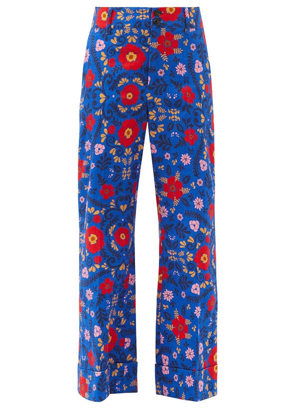 Floral-print pants, La DoubleJ