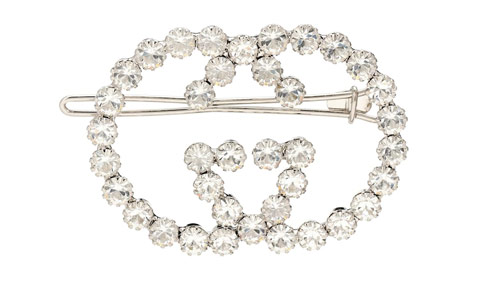 GG embellished hair clip, Gucci