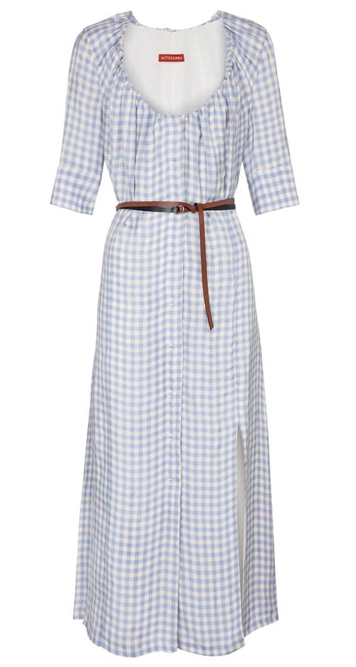 Giselda gingham midi dress, Altuzarra