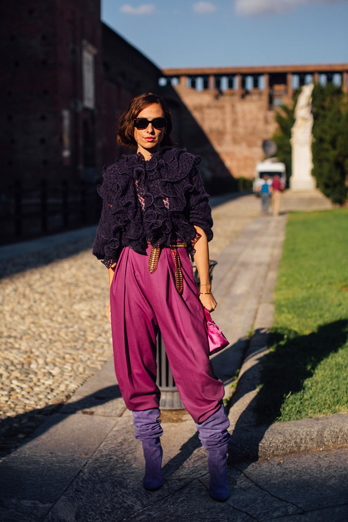 Guest-wearing-slouchy-pants-with-boots-at-Milan-Fashion-Week-Spring-2021