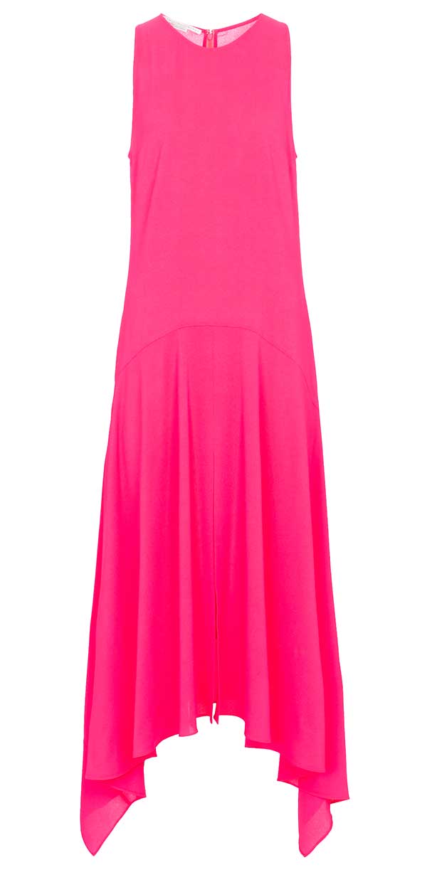 Handkerchief-hem midi dress, Stella McCartney