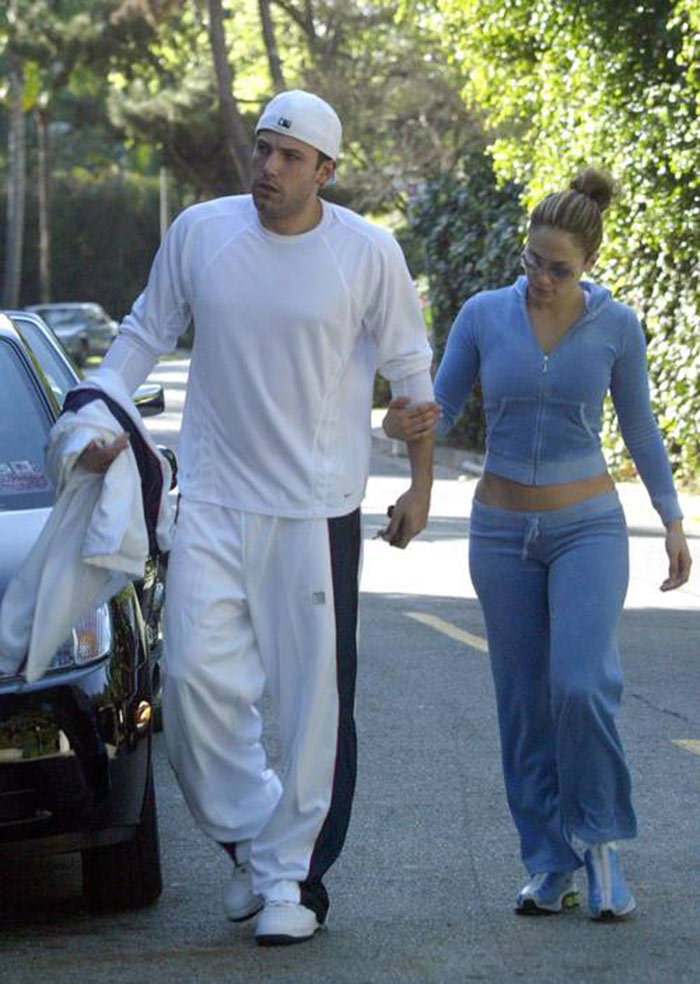 Hitting the streets in sweatpants