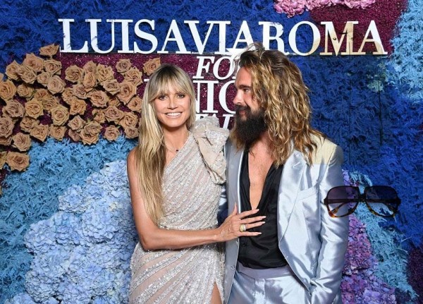 Heidi Klum and Chrissy Teigen Stun in Lebanese Designers gowns on Italian Red Carpet