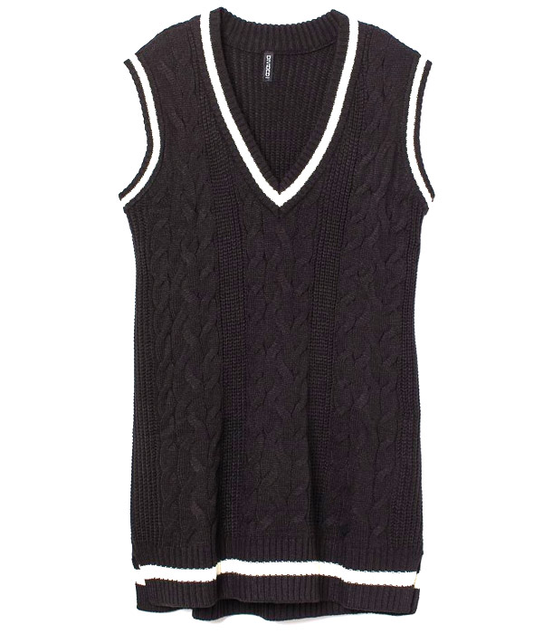Knitted sweater-vest dress – H&M         