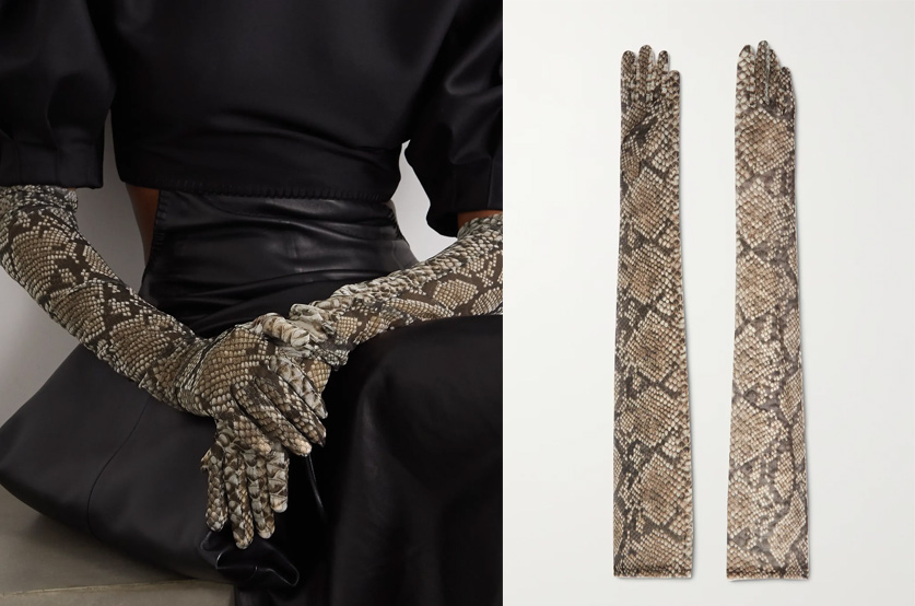 Knitted-Snake-print-gloves--Dries-Van-Noten