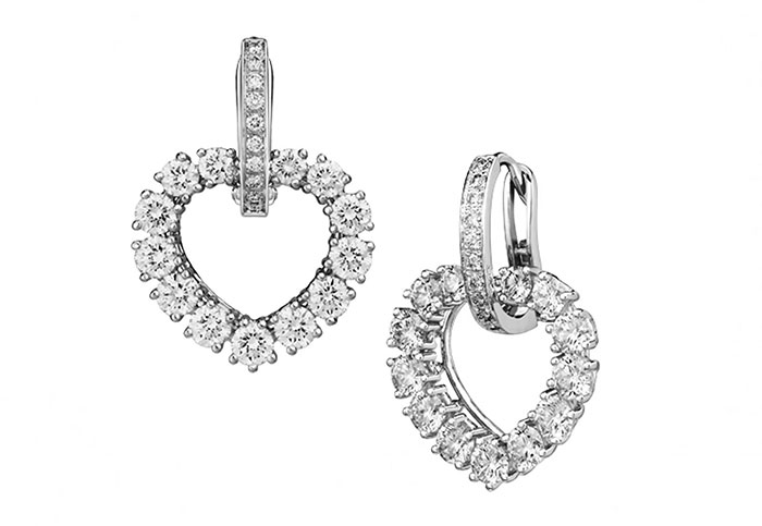 L'Heure du Diamant white gold and diamonds earrings, Chopard