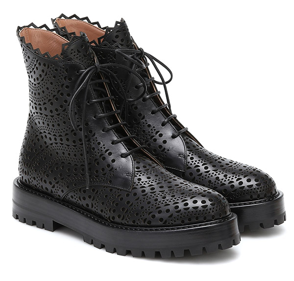 Laser-cut-leather-boots,--Alaïa