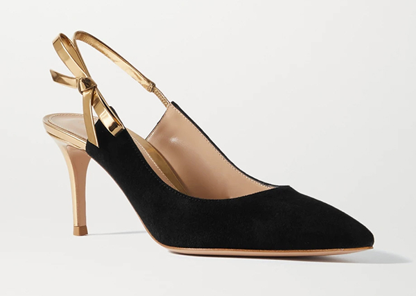 Leather and suede pumps, Gianvito Rossi