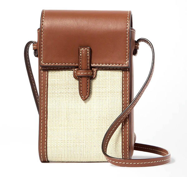 Leather and raffia bag - Hunting Season