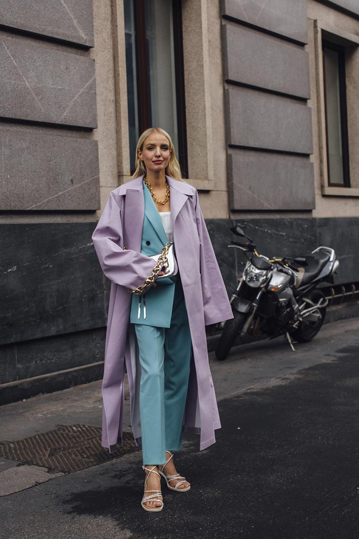 Leonie-Hanne-at-Spring-2021-Milan-Fashion-Week-wearing-lilac-coat