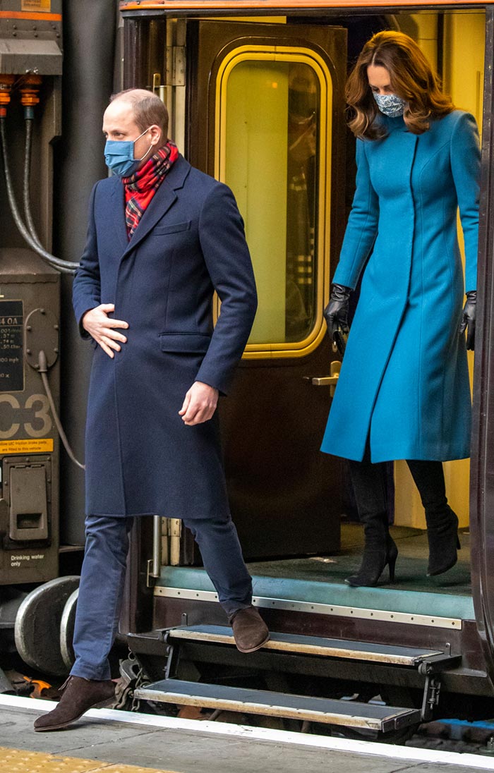 Middleton-wears-a-custom-blue-Catherine-Walker-coat-dress