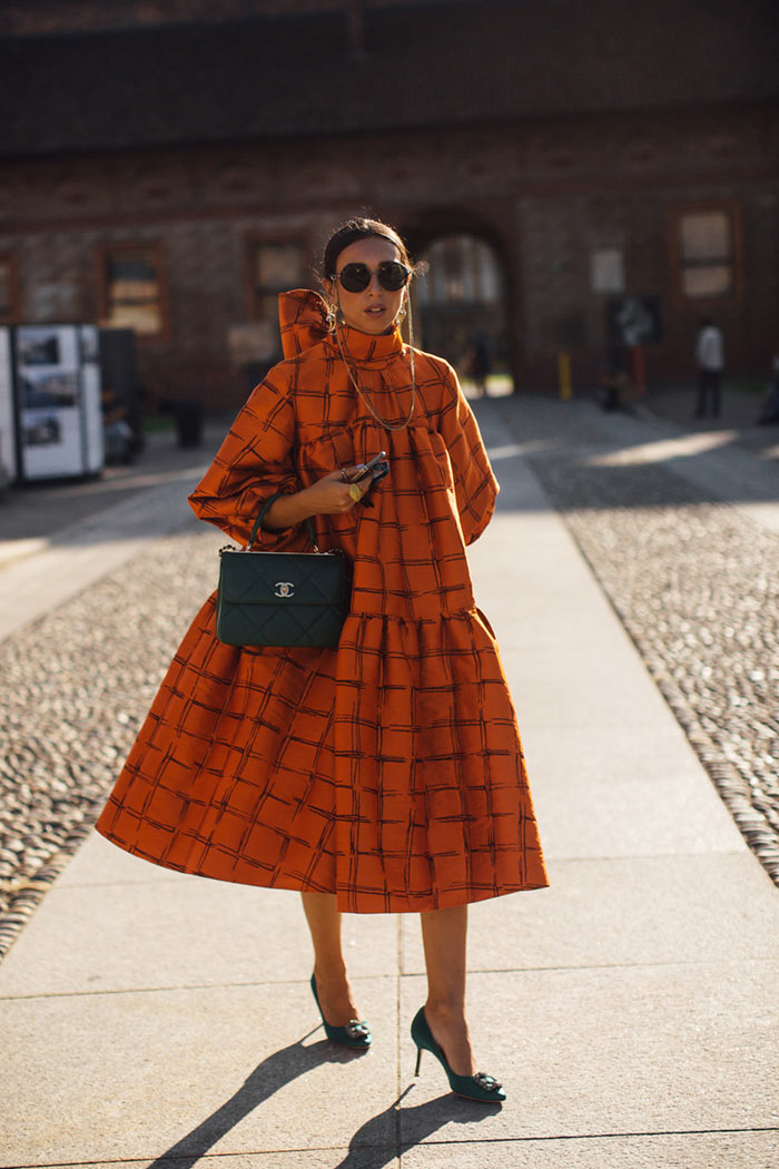 Milan--Fashion-Week-Spring-2021-Street-Style-Modest-Dress