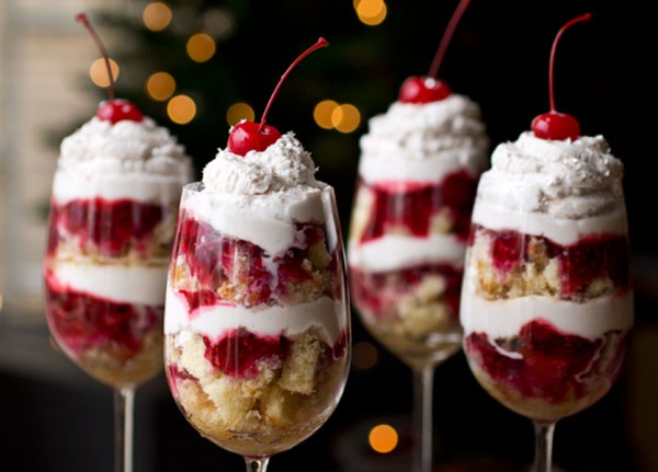 New Year’s Eve Raspberry Parfaits 