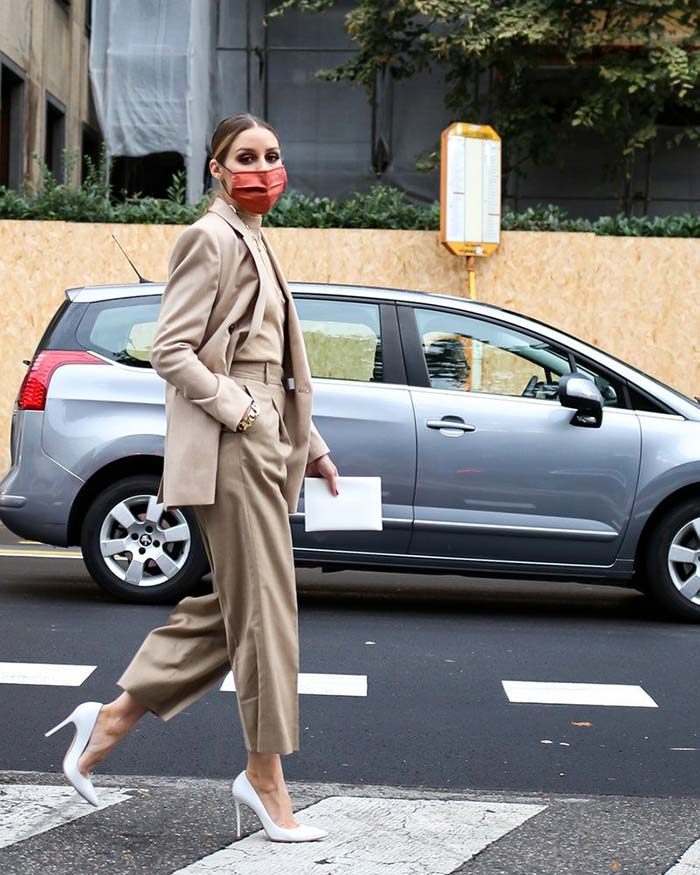 Olivia Palermo wearing co-ord set