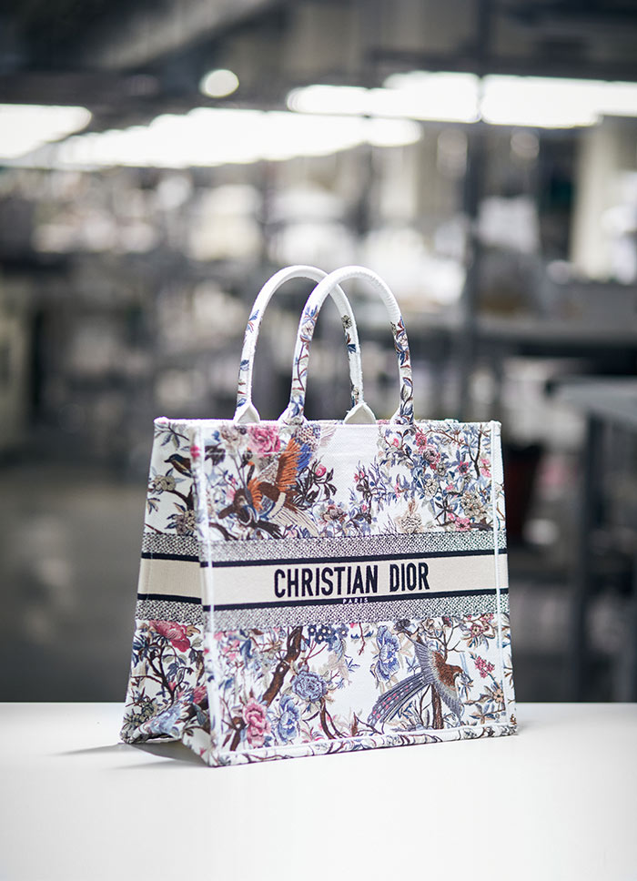 Dior Book Tote حقيبة أيقونية جديدة  بروحية  "الحديقة الشتويّة"