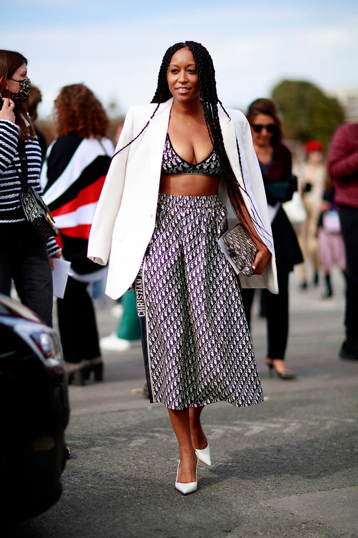 Paris-Fashion-Week-Spring-2022-Street-Style-Bra-Top