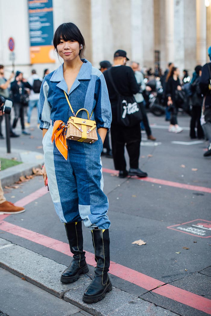 street style designer cross body bag