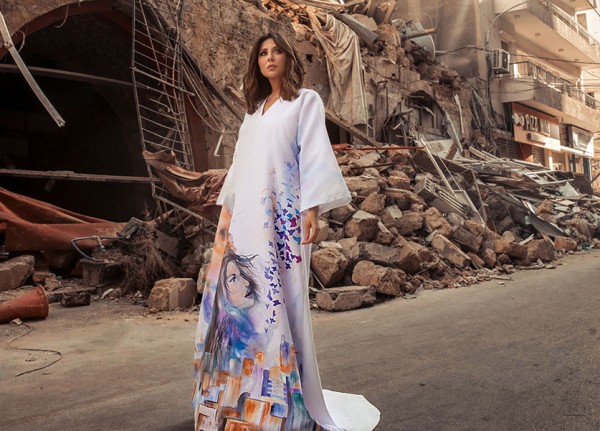 Rabia Zayyat wore a dress with a purpose Rabia Zayyat wore a dress with a purpose