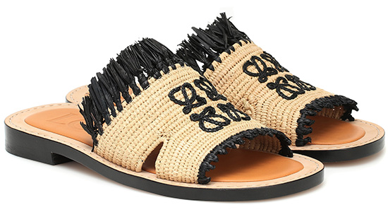 Raffia-sandals