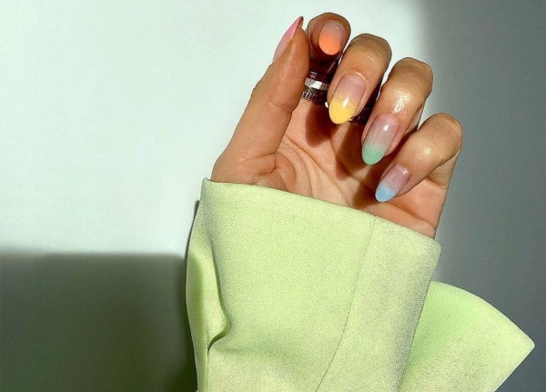 Rainbow French Manicure Is Perfect For Spring