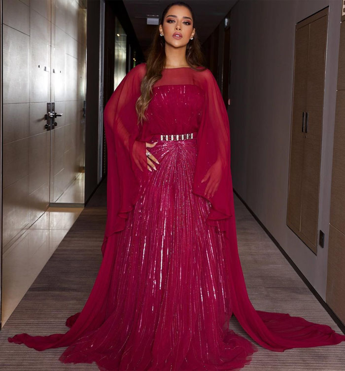 Balqees Fathi Wore Glamorous Evening Gowns